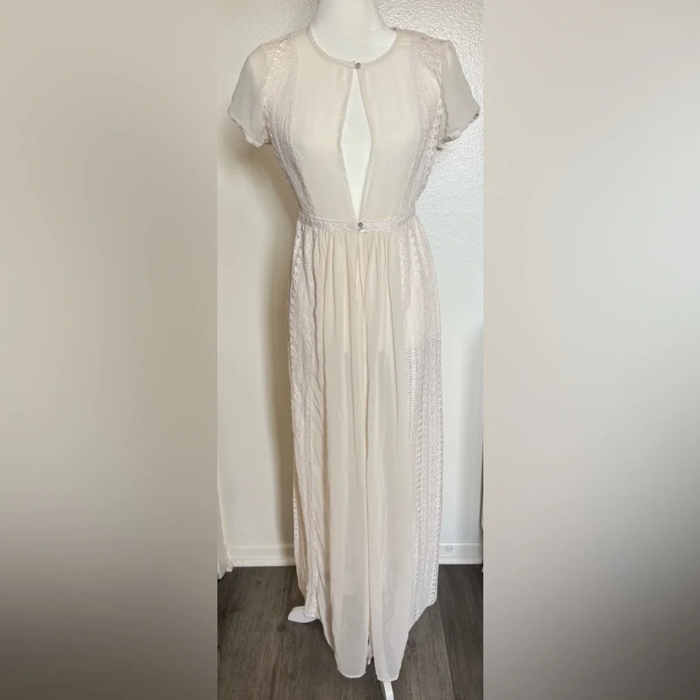 LC Runway Womens Sheer Lace Maxi - Picture 1 of 4
